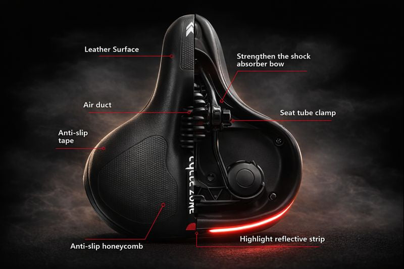 Ultimate Comfort Breathable Bike Saddle