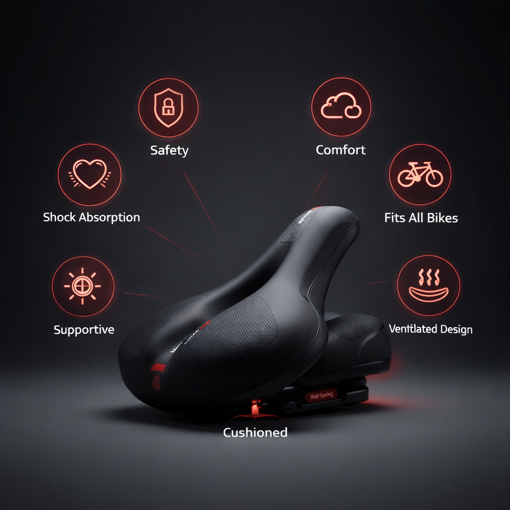 Ultimate Comfort Breathable Bike Saddle