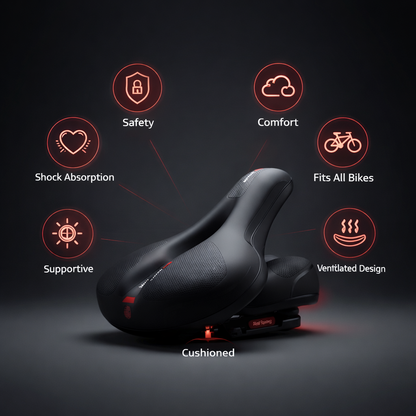 Ultimate Comfort Breathable Bike Saddle